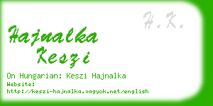 hajnalka keszi business card